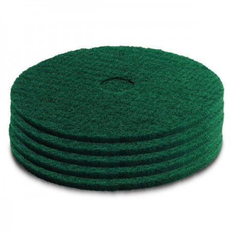 Karcher Medium Hard Green Floor Pads 306mm - Box 5 | 6.369-827.0